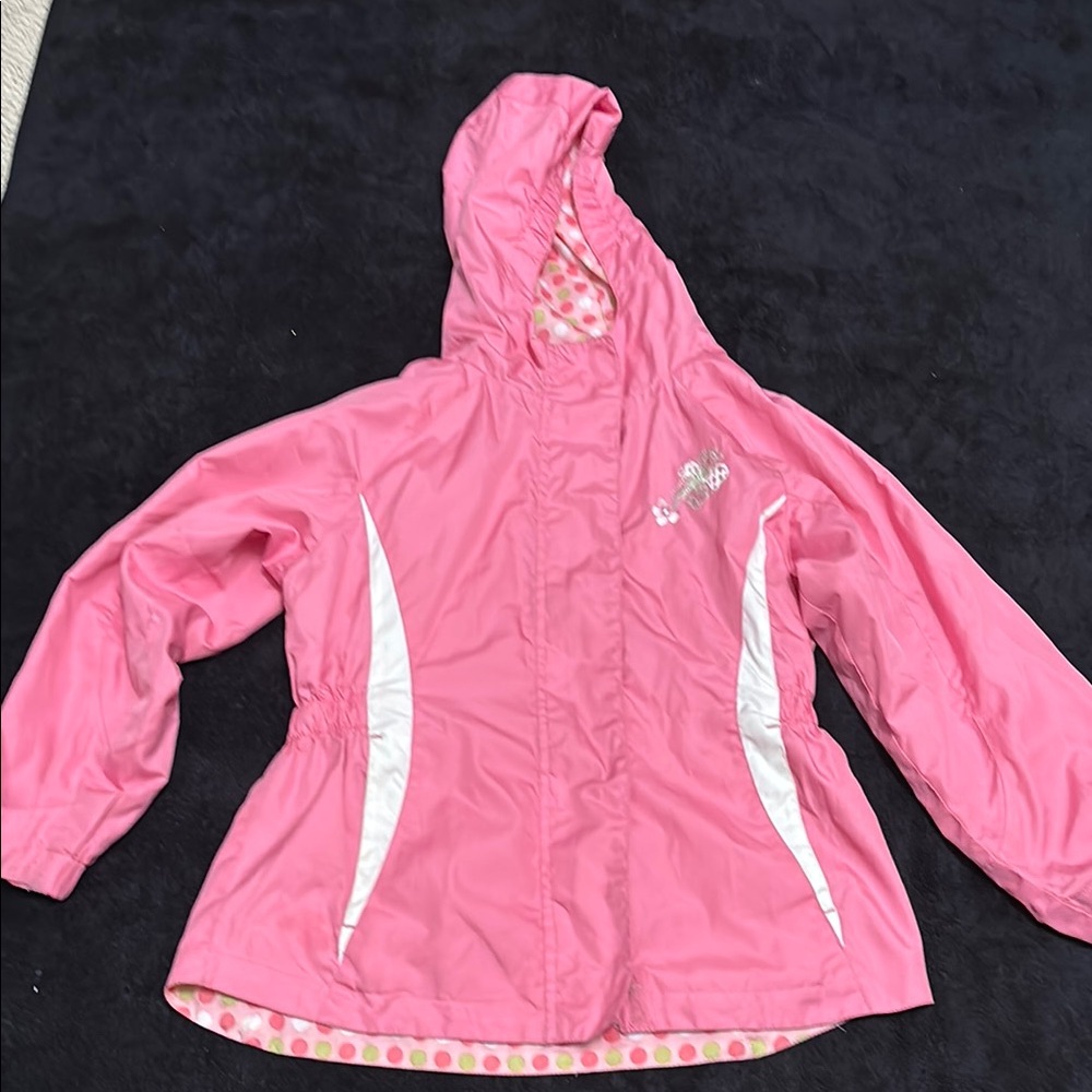 Kids Pink Hooded Jacket